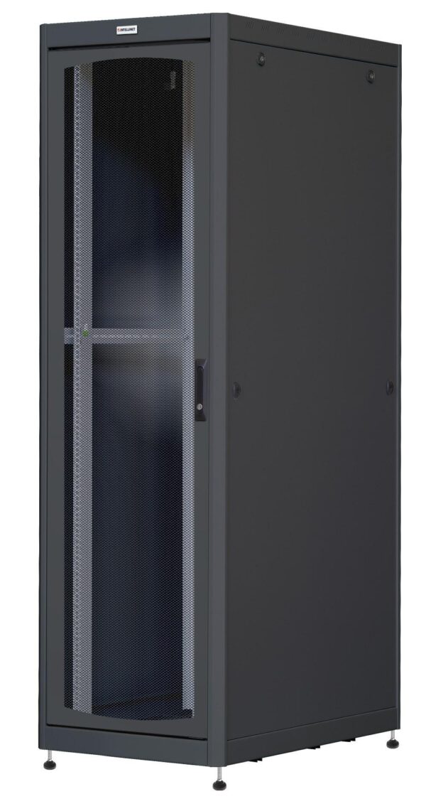 1p_4 Armadio Server Rack 19'' 600x1000 42U Nero Porta Grigliata