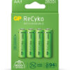 Blister 4 Batterie Ricaricabili AA Stilo 2600mAh GP ReCyko+