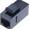 Accoppiatore RJ45 F/F UTP Cat6 Keystone Nero