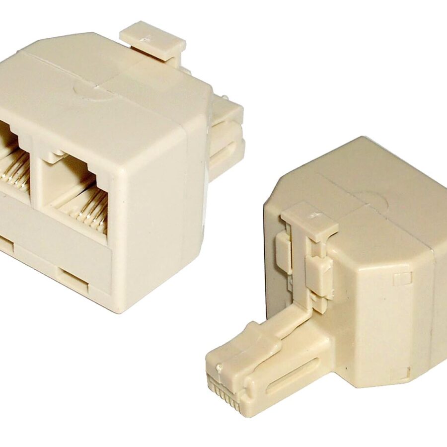 Accoppiatore telefonico duplex 6P6C M a 2x 6P4C F