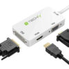 Adattatore 3 in 1 DisplayPort 1.2 a HDMI/DVI/VGA