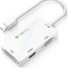 Adattatore 3 in 1 Mini DisplayPort 1.2 (Thunderbolt) a HDMI/DVI/VGA