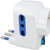 Adattatore con Spina 16A 2 Prese 16A e 1 Schuko
