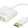 Adattatore DisplayPort 1.2 Maschio / DVI Femmina 15cm Bianco