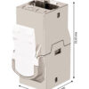 Adattatore Modulare Keystone RJ45 Accoppiatore di Rete Cat.6A F/F Schermato FTP