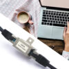 Adattatore Modulare RJ45 STP Cat.6A con Flange di Fissaggio