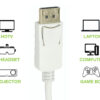Adattatore Passivo DisplayPort Maschio a HDMI Femmina 4K 60Hz