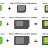 Adattatore Scheda SIM (4 in 1) nano-SIM, Micro-SIM e SIM Nero