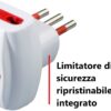 Adattatore Triplo Spina 2P+T Presa Bipasso 2P+T