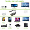 Adattatore USB-C™ 3.2 a Displayport 1.4 8K@60Hz 15 cm