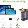 Adattatore USB-C™ Maschio/Femmina Angolato 90° 40Gbps 4K e 8K