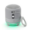 Altoparlante Wireless Speaker Portatile con Vivavoce e Luci LED Grigio