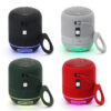 Altoparlante Wireless Speaker Portatile con Vivavoce e Luci LED Nero