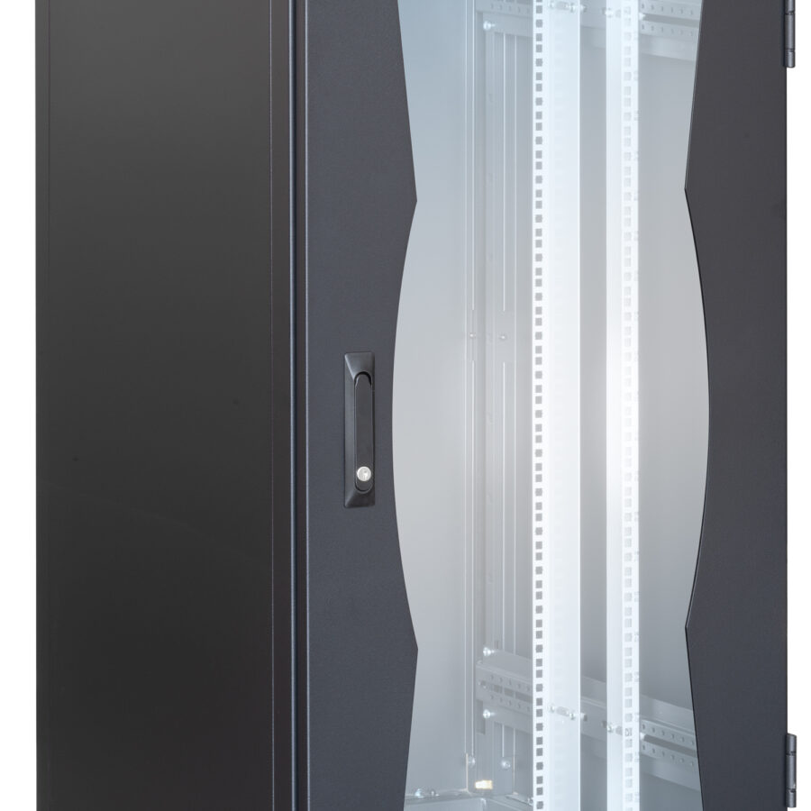 Armadio NetRack 19'' 600x600 24 Unità Nero da Assemblare