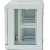 Armadio Rack 10'' a muro 6 unità con pannelli asportabili Grigio prof. 300 mm