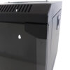 Armadio Rack 10'' a Muro 6 Unità Pannelli Asportabili Nero
