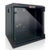 Armadio Rack 10'' a Muro 6 Unità Pannelli Asportabili Nero