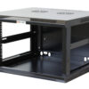 Armadio Rack 19'' a muro 6 unità sezione unica prof. 600mm Nero