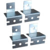 Armadio Rack 19'' a Parete 16U Grigio IP55 Porta Cieca prof. 450 mm