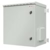 Armadio Rack 19'' a Parete 16U Grigio IP55 Porta Cieca prof. 450 mm