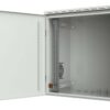 Armadio Rack 19'' a Parete 9U Grigio IP55 Porta Cieca prof. 450 mm