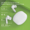 Auricolari Wireless BT v5.1 Cancellazione del Rumore con Custodia di Ricarica 2 in 1