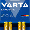 Blister 4 Batterie 1.5V Longlife Alcalina Ministilo AAA