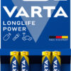 Blister 4 Batterie 1.5V Longlife Power Alcalina Ministilo AAA
