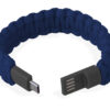 Bracciale Paracord con Micro USB Blu