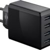 Caricatore da Muro USB a 4 vie 30W Nero