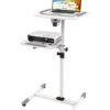 Carrello Supporto per Proiettore Beamer Notebook PC Ripiani Regolabili