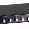 Cassetto Ottico 19'' con 12 bussole LC Duplex Multimodale OM4 Nero