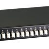 Cassetto Ottico 19'' con 24 bussole LC Duplex Multimodale OM2 Nero