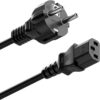 Cavo alimentazione C13 F a schuko 3 m nero