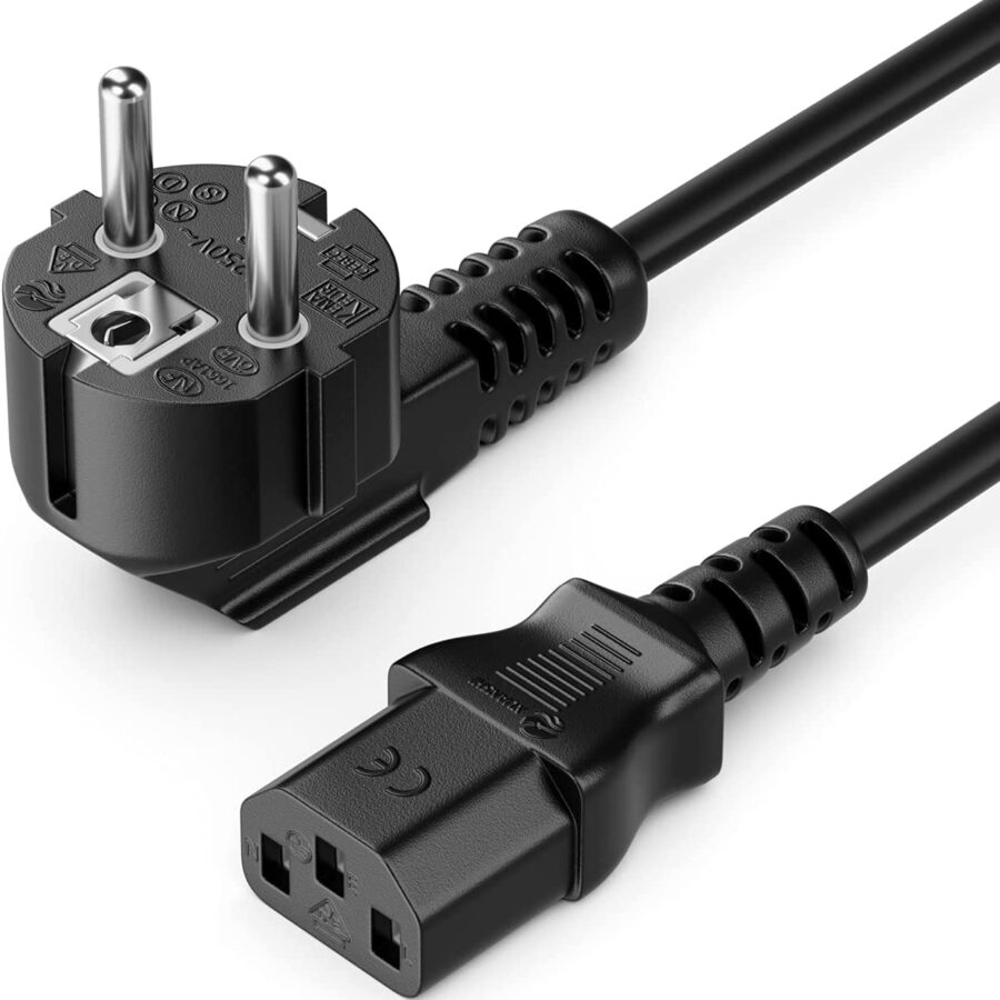 Cavo alimentazione C13 F a Schuko angolata 5m