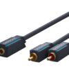 Cavo Audio 2 RCA M a Jack 3,5 mm F 0,10 m Alta Qualità
