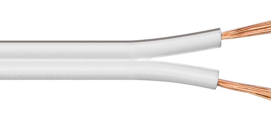 Cavo Audio per diffusori acustici Bianco 2,5 mm² matassa 100mt