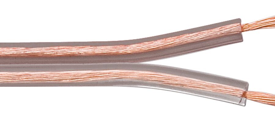 Cavo Audio per diffusori acustici Trasparente 2,5 mm² matassa 100m