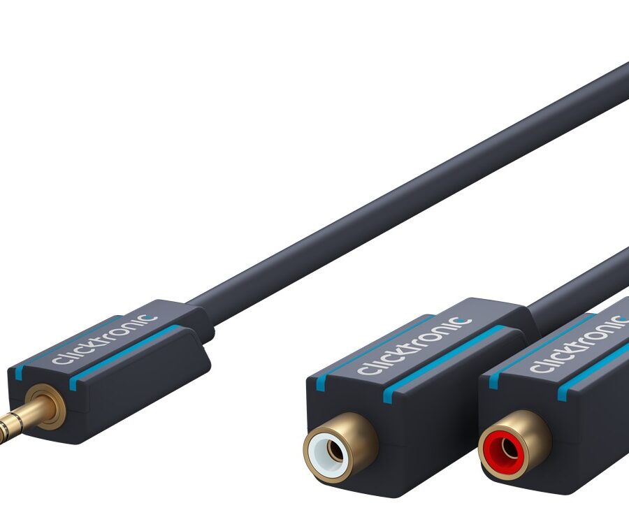 Cavo Audio Stereo 2 RCA F a Jack 3.5 mm M 0,10 m Alta Qualità