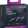 Cavo Audio Stereo 2 RCA F a Jack 3.5 mm M 0,10 m Alta Qualità