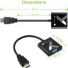 Cavo Convertitore Adattatore da HDMI™ a VGA 1920x1200 a 60Hz con Audio 3.5''