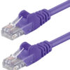 Cavo di rete Patch CCA Cat. 5e Viola UTP 1 mt