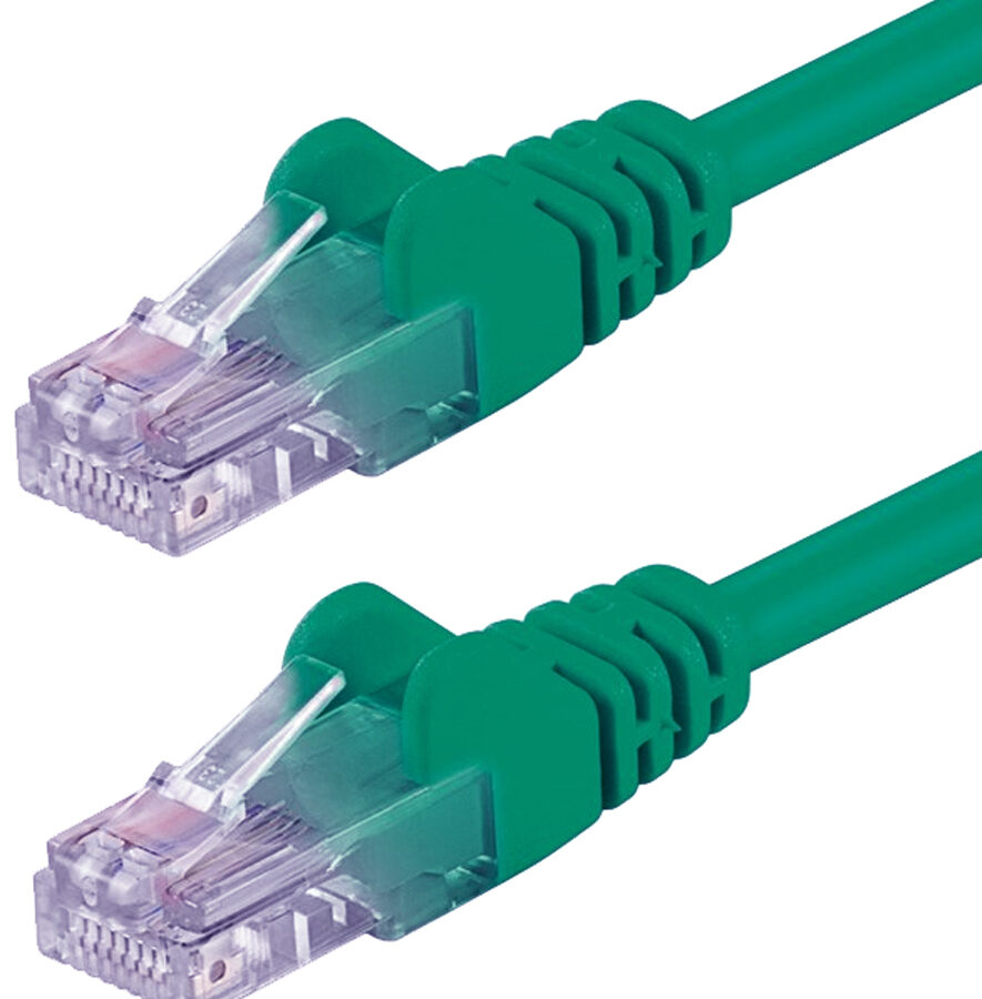 Cavo di rete Patch CCA Cat. 6 Verde UTP 2 m
