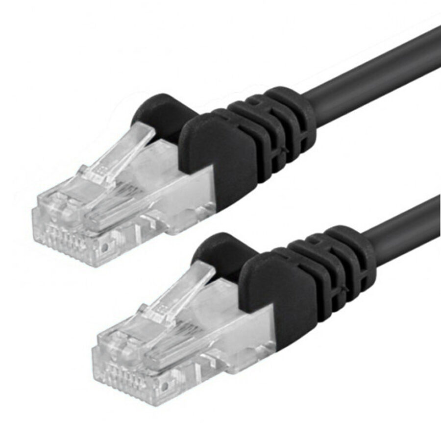 Cavo di rete Patch in CCA Cat. 6 Nero UTP 2 m