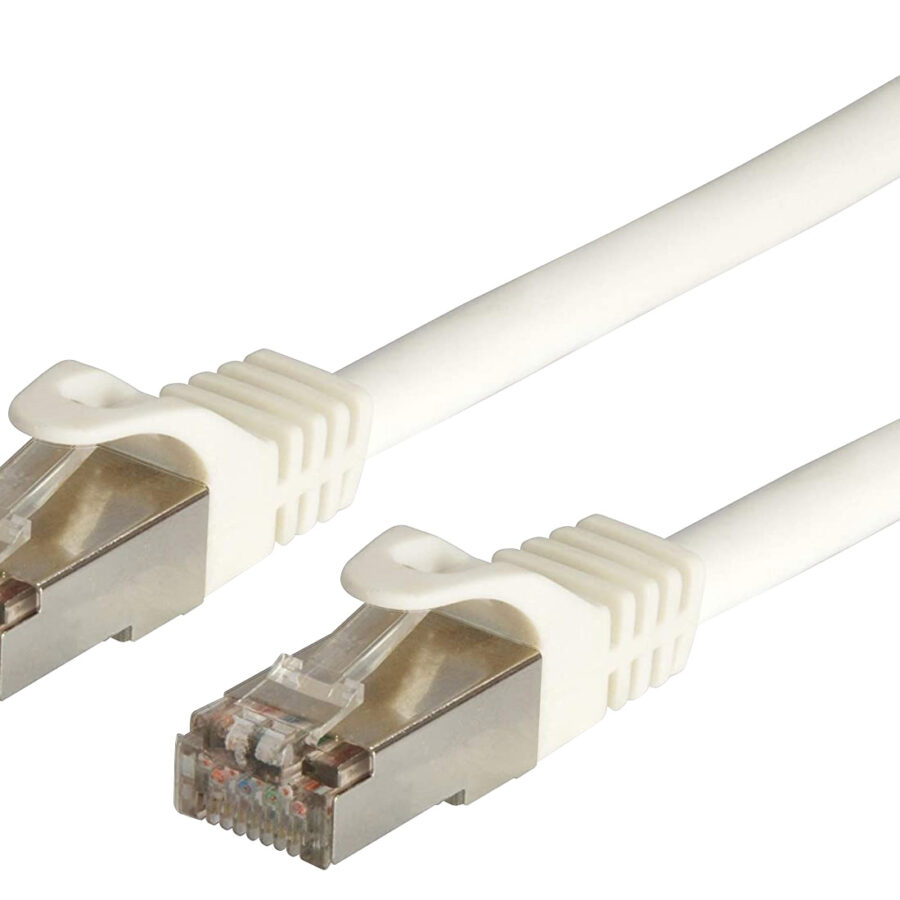 Cavo di rete Patch in CCA Schermato Cat. 6 Bianco F/UTP 1 m Bulk