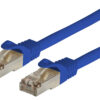 Cavo di rete Patch in CCA Schermato Cat. 6 Blu F/UTP 0,5 m Bulk