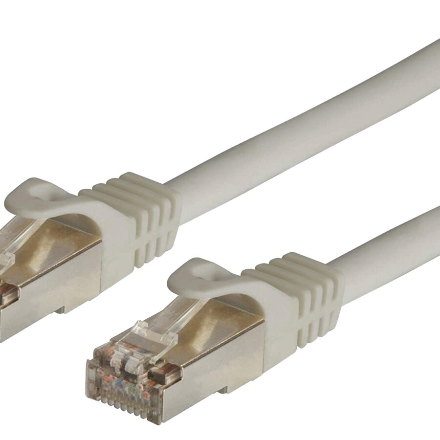 Cavo di rete Patch in CCA Schermato Cat. 6 Grigio F/UTP 0,5 m Bulk