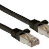Cavo di rete Patch in CCA Schermato Cat. 6 Nero F/UTP 1 m Bulk