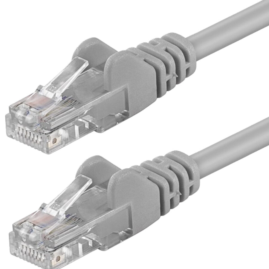 Cavo di Rete Patch in Rame Cat.6 Grigio U/UTP LSZH 20m