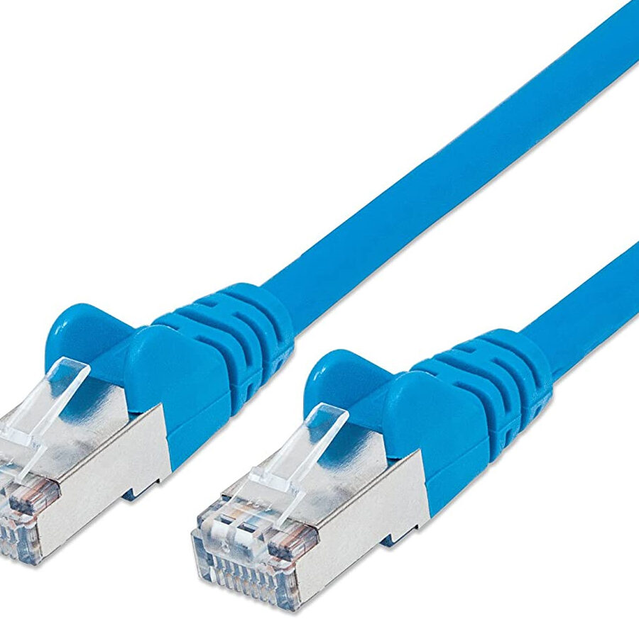 Cavo di rete Patch in rame Cat. 6 Blu SFTP LSZH 0,5m